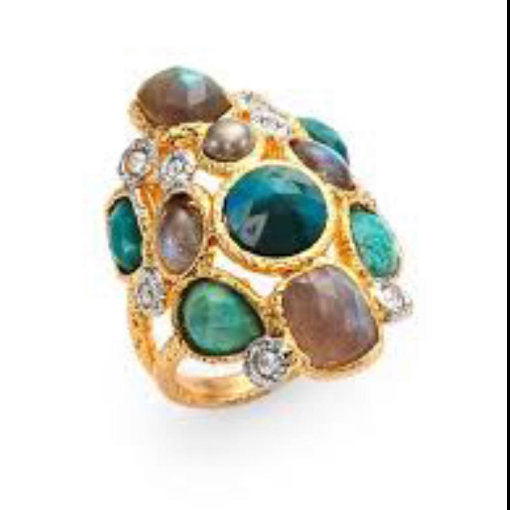 Alexis Bittar Jeweled Cluster Ring size 6